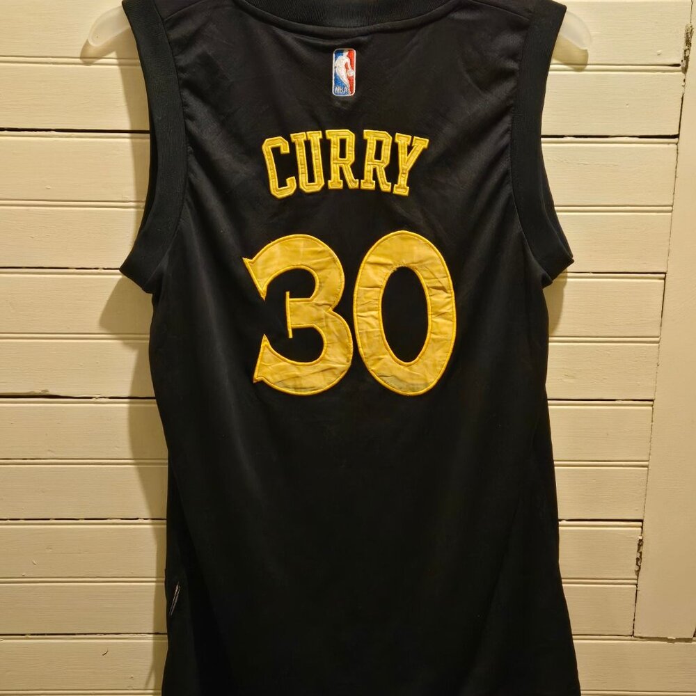 Nike NBA Jersey Mens XL Stephen Curry 30 Golden State Warriors Black Authentic